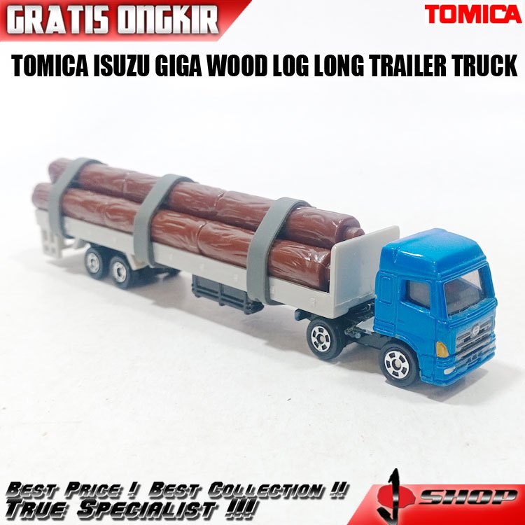 TOMICA ISUZU GIGA WOOD LOG LONG TRAILER TRUCK TKR70