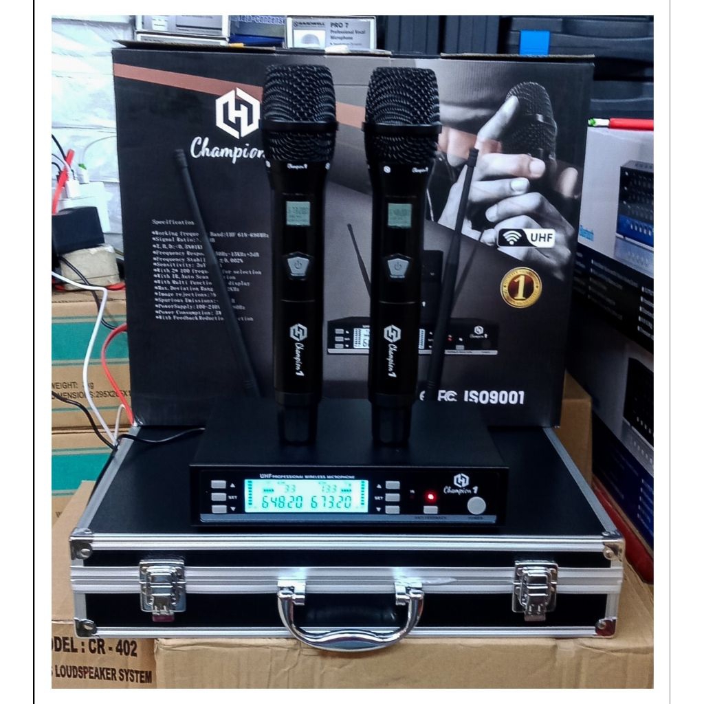 Mic Wireless Champion 1 Microphone Wireless Hardwell