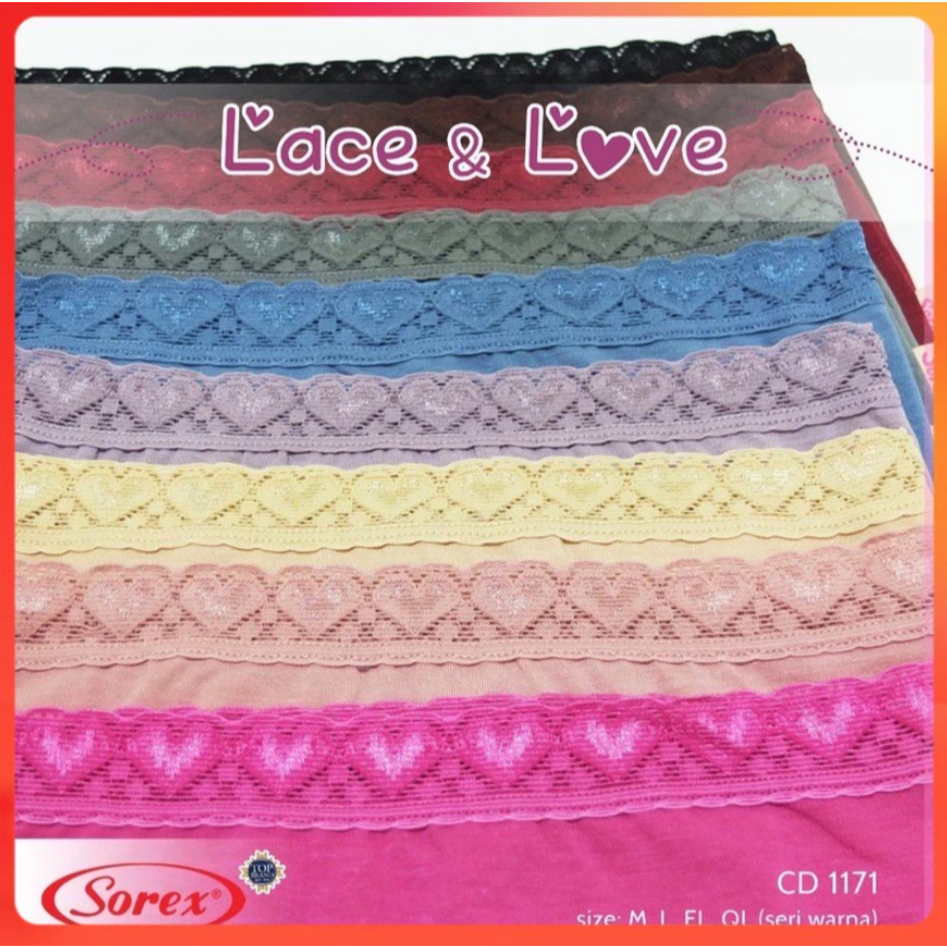 Promo Celana Dalam Wanita Sorex Renda / CD SOREX 1171 / CD SOREX 1172 JUMBO TERBARU