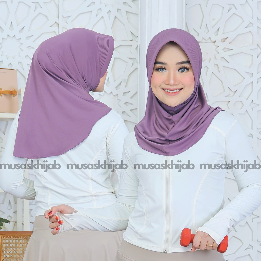 BERGO SPORT M PET BESAR / BERGO SPORT PET BESAR M / JILBAB SPORT M PET LEBAR