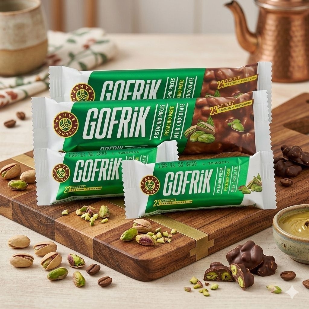 GOFRIK WAFER COKLAT PISTACHIO PREMIUM