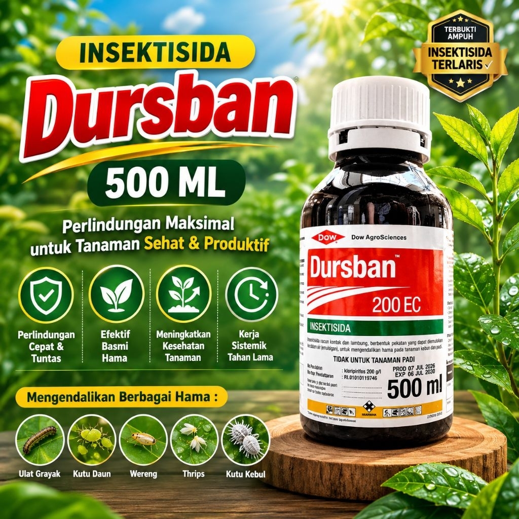 Insektisida Dursban 500 ML