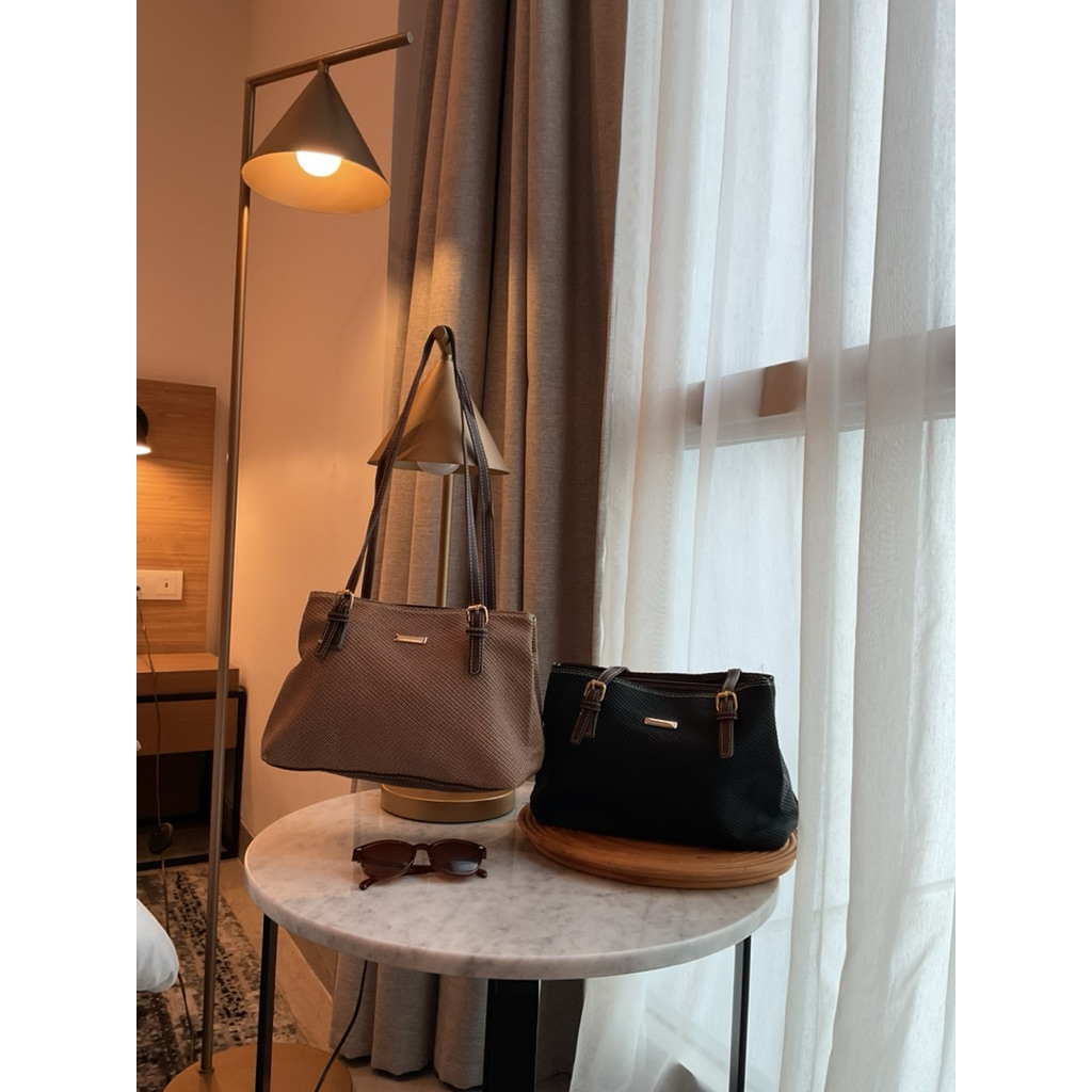 tas Shoulderbag rajut rami