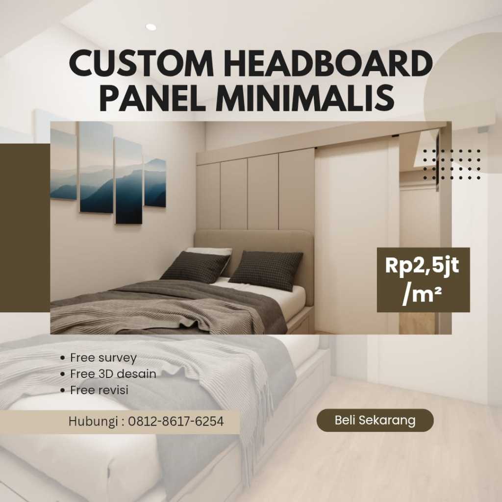 Custom Headboard Panel Minimalist