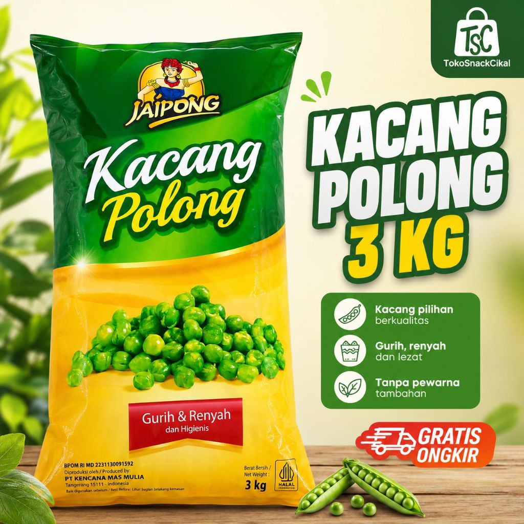 Kacang Polong Jaipong 3kg polong