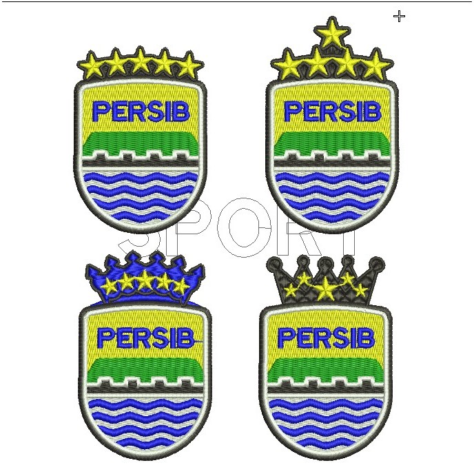 PERSIB BANDUNG FC PATCH BORDIR LOGO EMBLEM JERSEY BOLA KLUB AKSESORIS