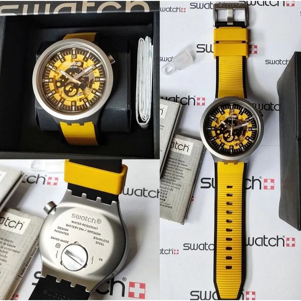 Swatch Big Bold Stainless steel - Irony Bolden Yellow SB107S109