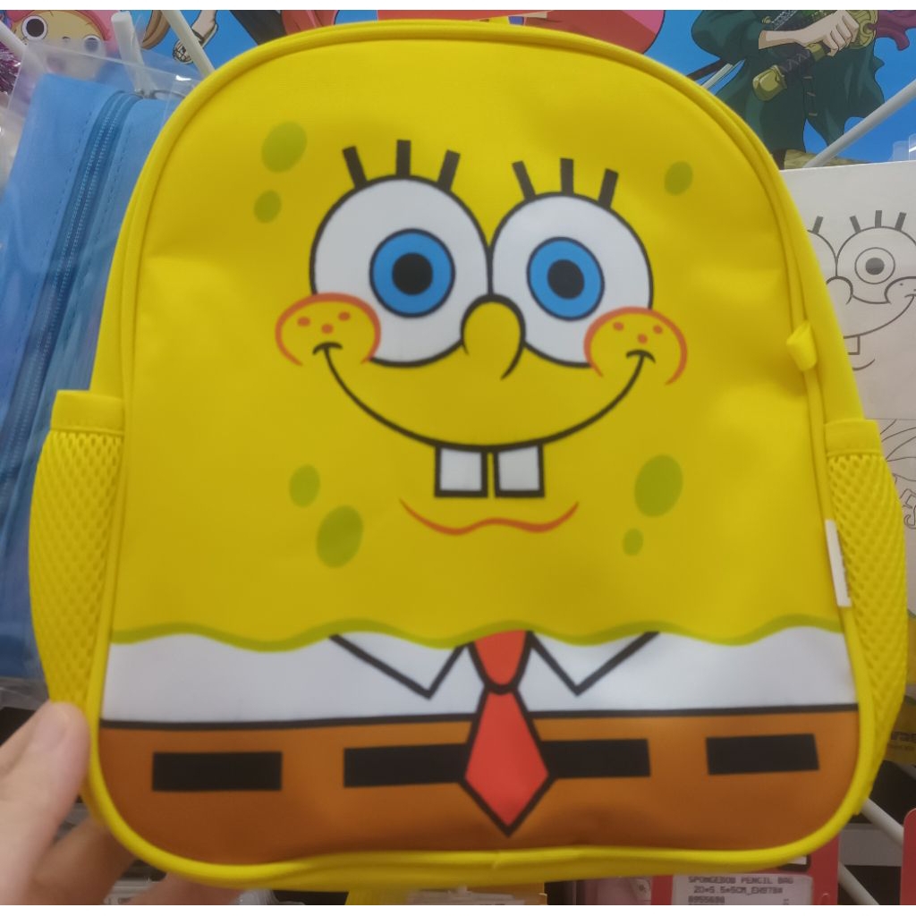 set tas sekolah karakter spongebob tas spongebob tas ransel spongebob kotak pensil spongebob backpac