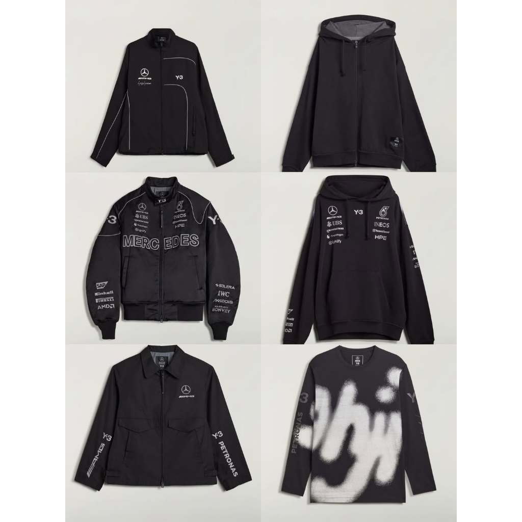 [Pre Order] Adidas Y-3 Yohji Yamamoto for F1 Mercedes Benz Petronas Hoodie Collection - 100% Origina