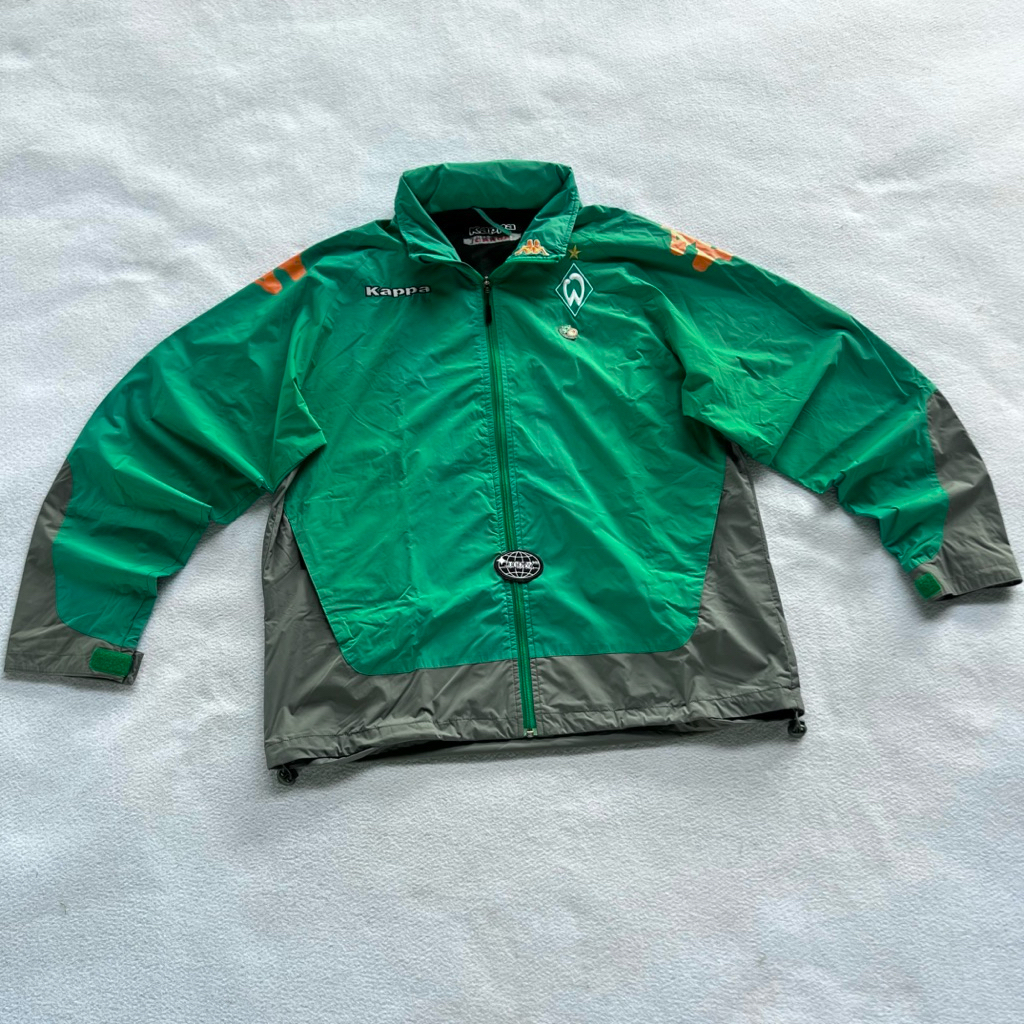 Vintage KAPPA 06/07 Werder Bremen Windbreaker (Oversize Cut, Hidden Hoodie)