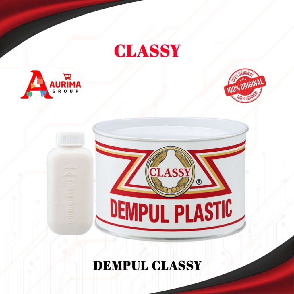 DEMPUL CLASSY 2K 1KG - DEMPUL PLASTIK DEMPUL BESI DEMPUL KAYU DEMPUL SERBAGUNA MUDAH AMPLAS