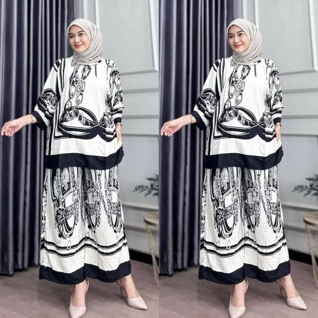 TERBARU AVICA SET RAYON LD 110 & LD 130 CELANA KULOT TANGAN BALON // ONE SET RAYON // SETELAN RAYON 