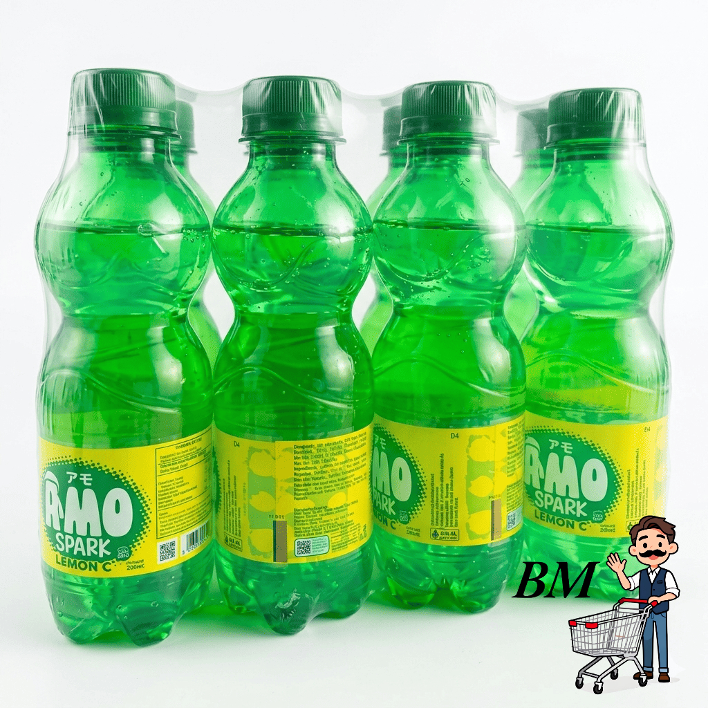 [PACK] AMO SPARK C 200 ML ISI 12 BOTOL - LEMON, STRAWBERRY