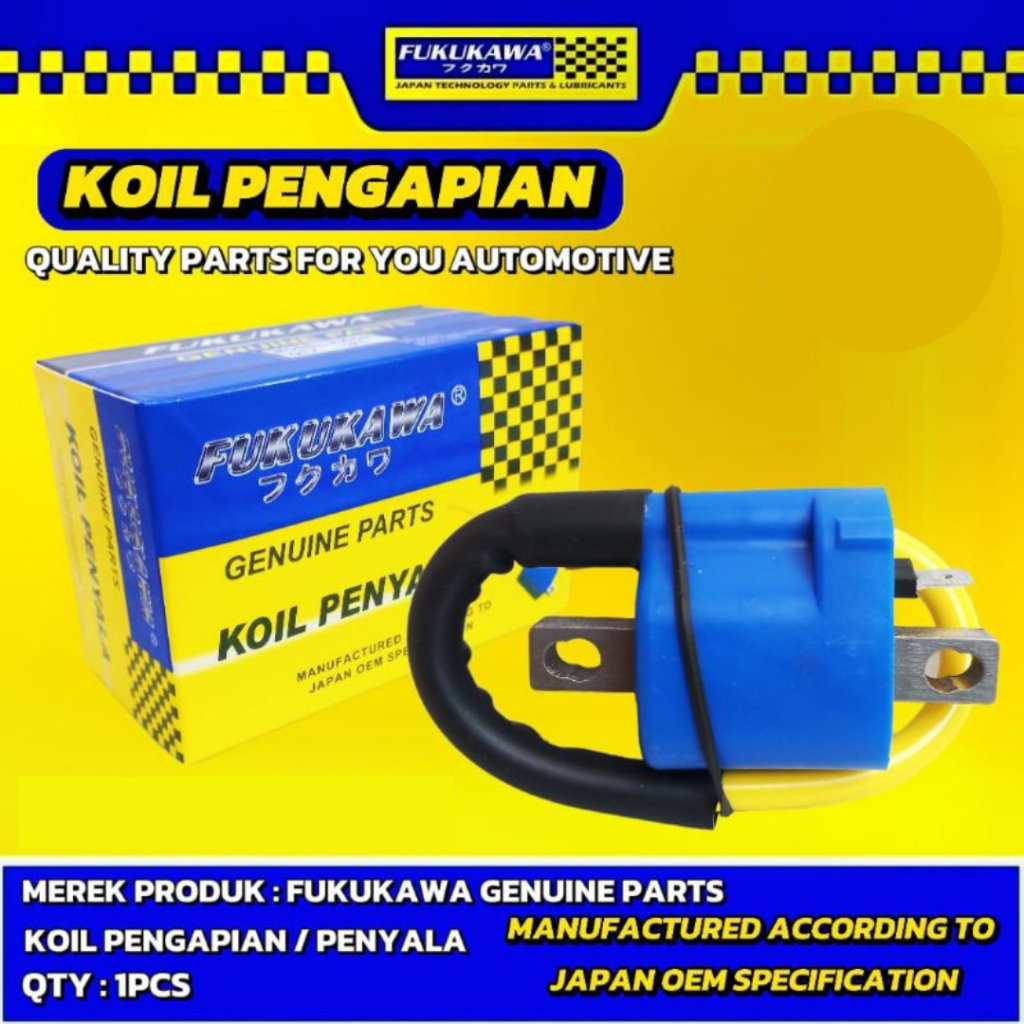 Coil Koil Racing Beat Vario Mio j PCX ADV Jupiter Supra x 125 Coil Universal Injeksi Karbu FUKUKAWA