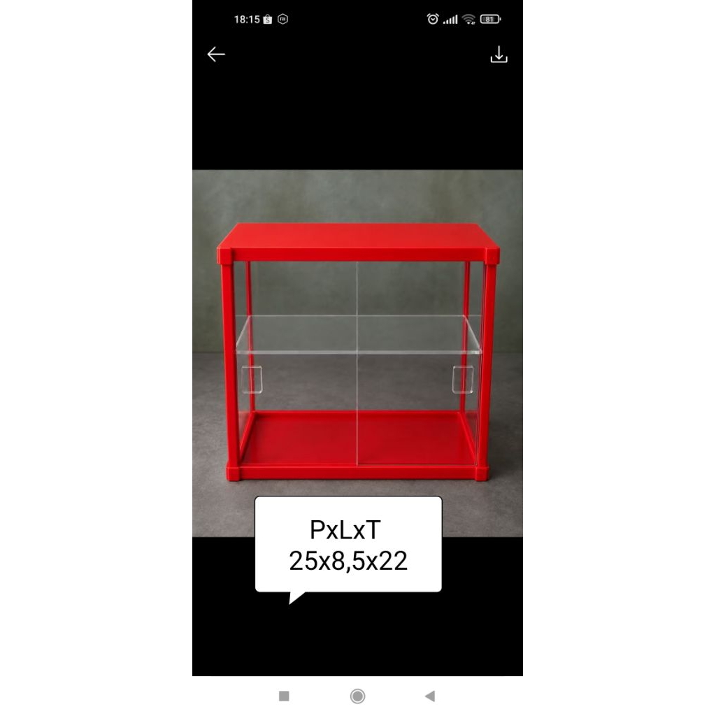Etalase Akrilik Display Rak Toko