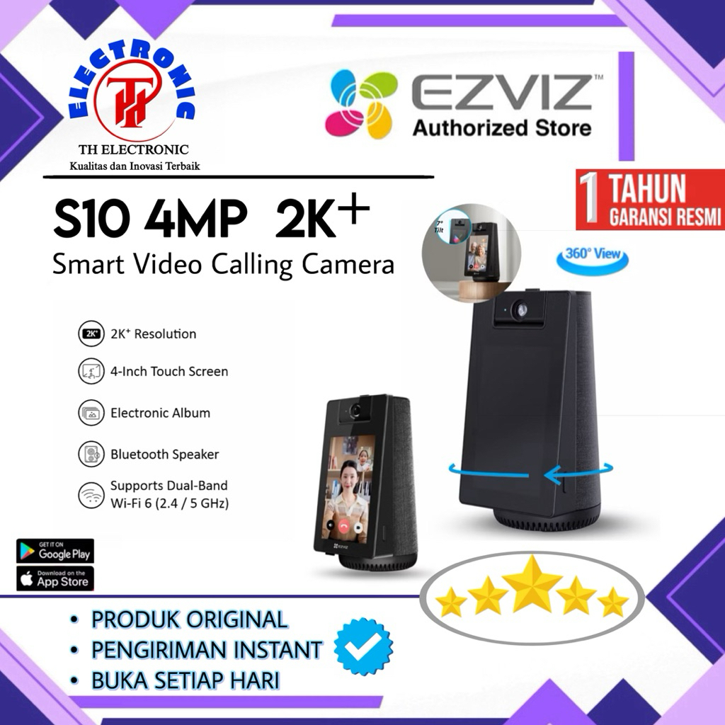 Ezviz S10 4MP 2k+ Smart Home Video Calling Camera S 10 EZVIZ S10 2K+ Smart Video Calling Camera Indo