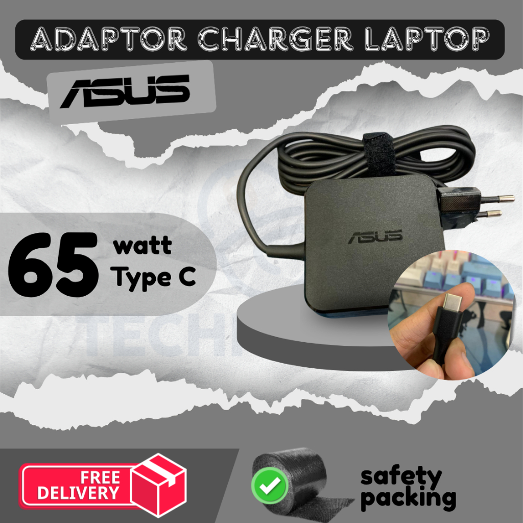 Adaptor Charger Asus ZenBook Q408UG Q408UG-211 Type C 65W