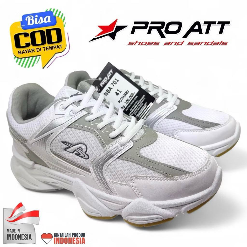 Sepatu Pro ATT BSD 640 LW 99 NBA 701 Tali Warna Putih Original