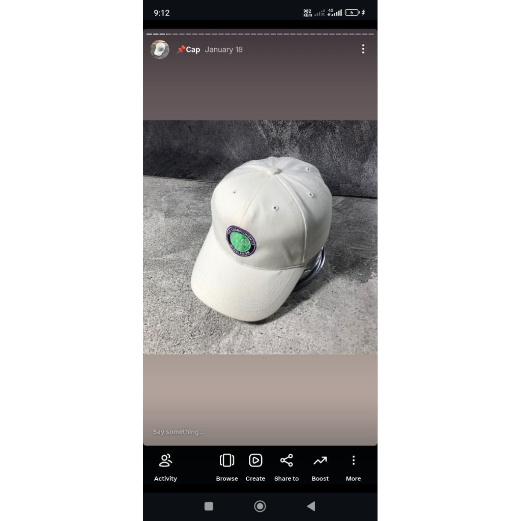 link order topi putih wimbledon
