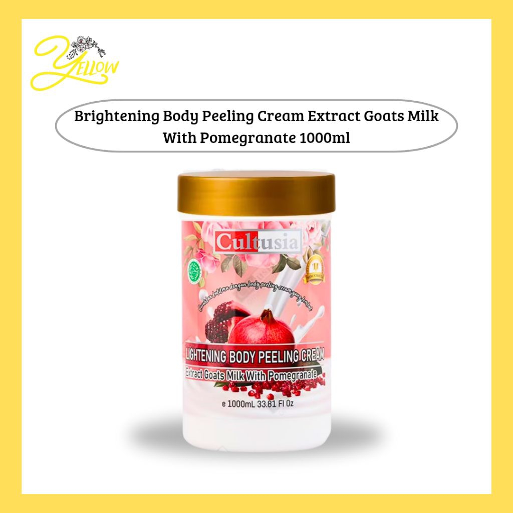Cultusia Body Peeling Cream Extract Goat Milk With Pomegranate 1000ml