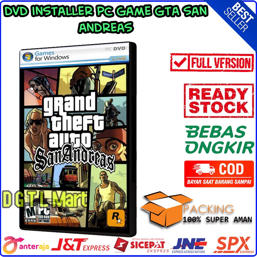 DVD Game PC Grand Theft Auto San Andreas ( GTA SA )
