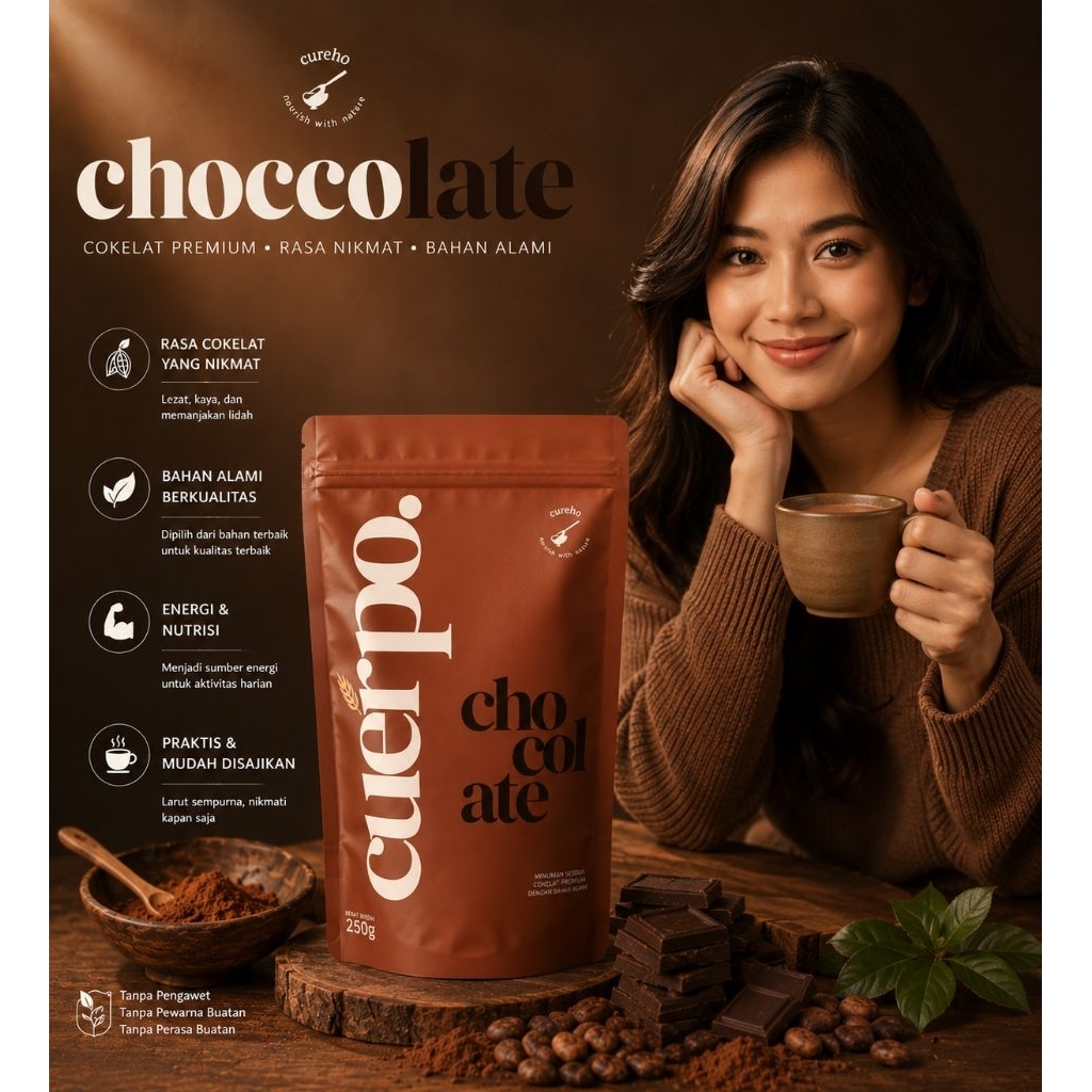 Cuerpo Susu Cokelat High Protein & High Calorie