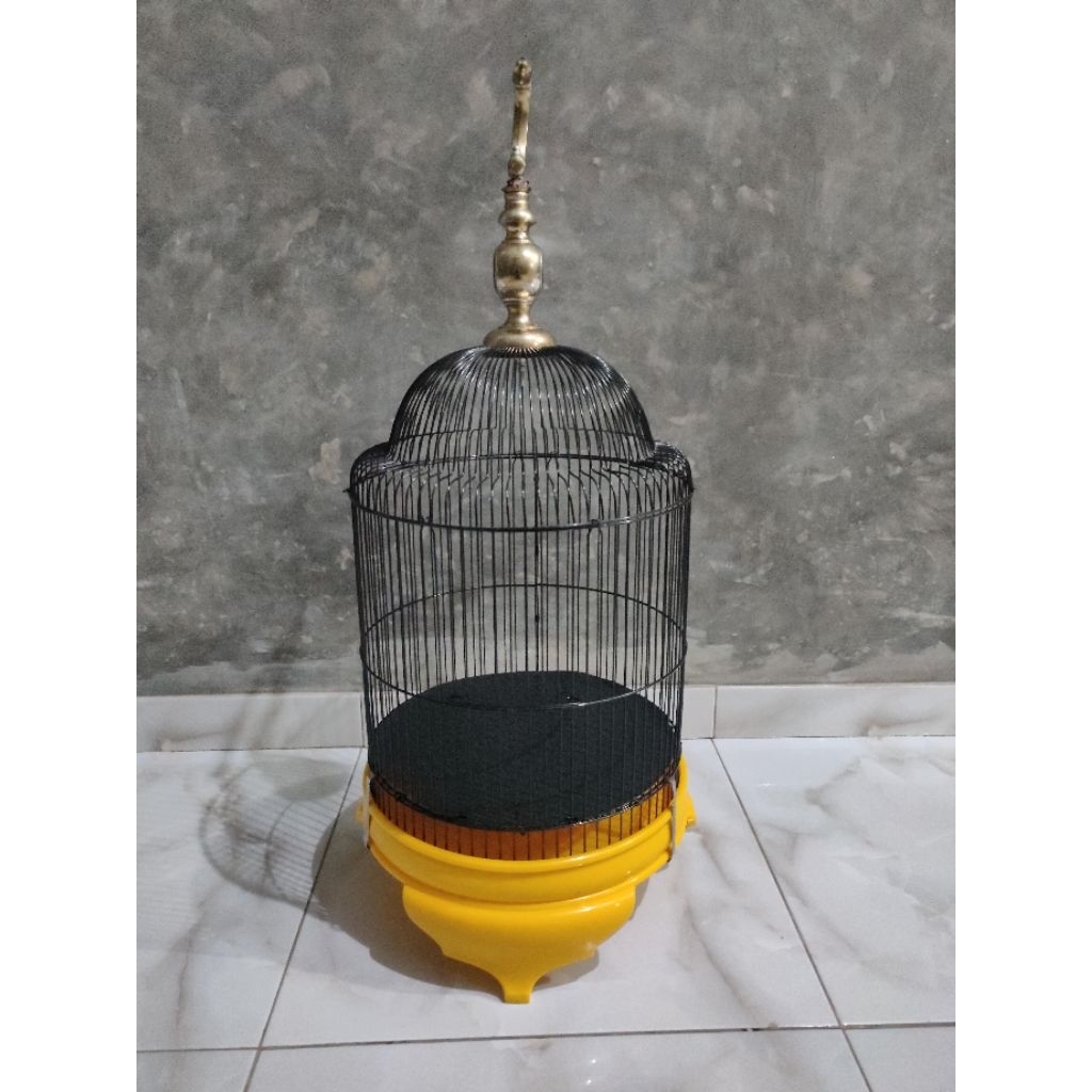 Sangkar kubah trucuk original pabrik, (pion kuby logo black gold)