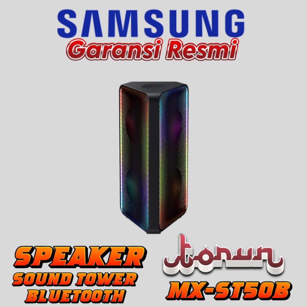 SAMSUNG SOUND TOWER MX- ST50B/XD / SAMSUNG MX T50B - SOUND TOWER SPEAKER PORTABLE PARTY KARAOKE BLUE