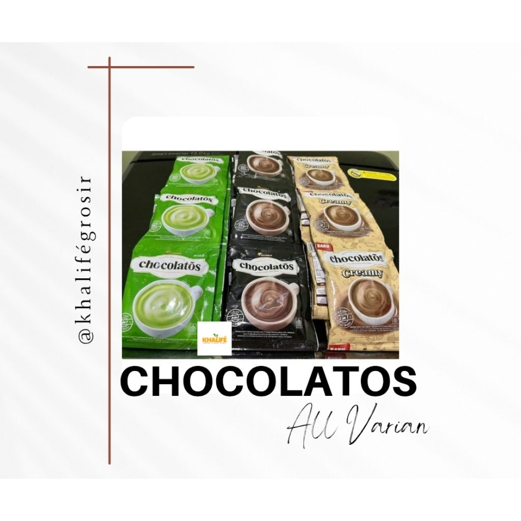 TERLARIS - Chocolatos Drink Rasa Coklat, Matcha, Vanila - 10 Sachet per Renceng - KHALIFE GROSIR