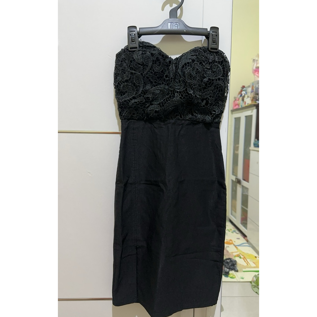 preloved dress kemben sexy hitam