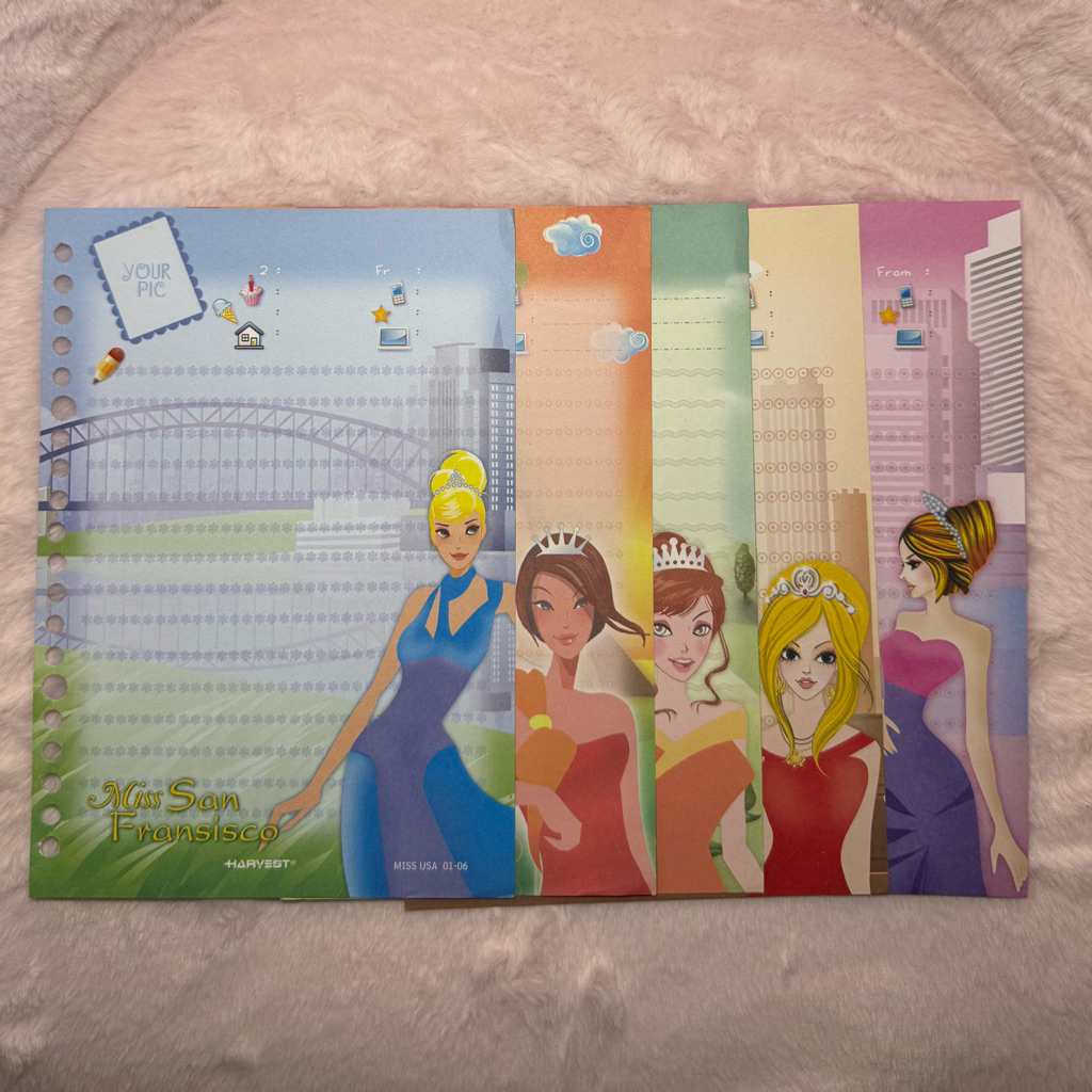 Vintage Binder Coquette / Kertas Orji / File Harvest Miss Series / Seri Langka / Limited Edition