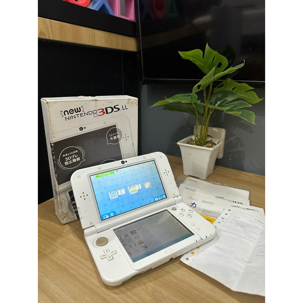 New Nintendo 3DS LL to XL Pearl White Fullset