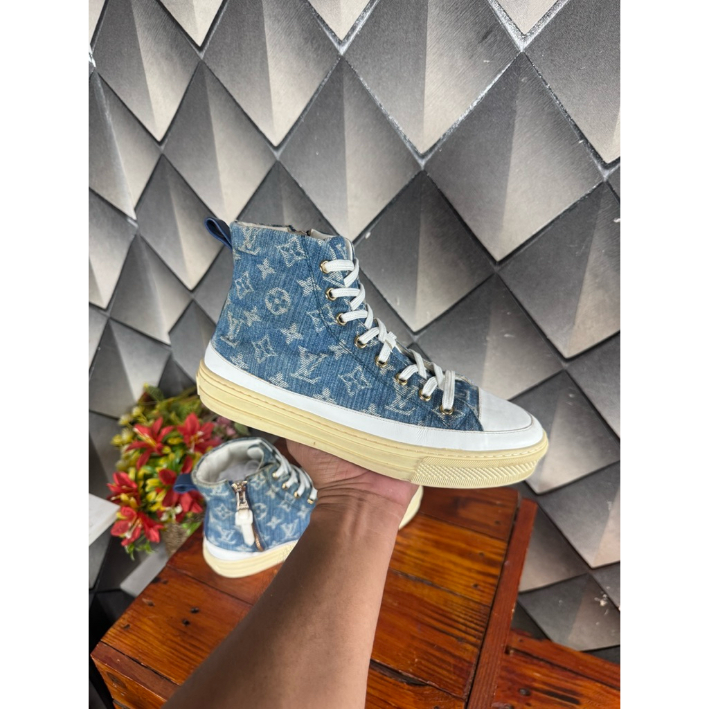 lv blue denim monogram