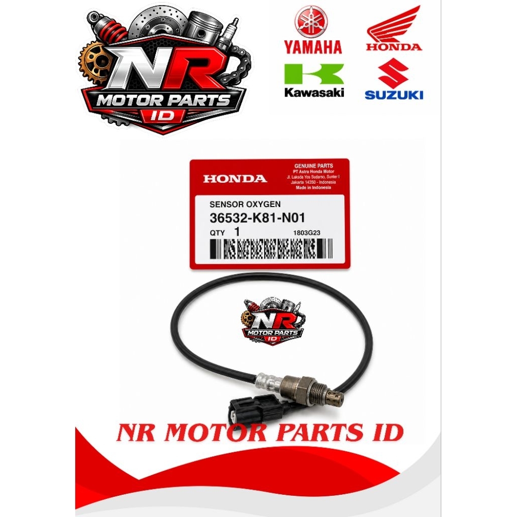 SENSOR OKSIGEN SENSOR O2 SENSOR EMISI KNALPOT BEAT SPORTY ESP SCOOPY ESP K93 36532-K81-N01 DENSO