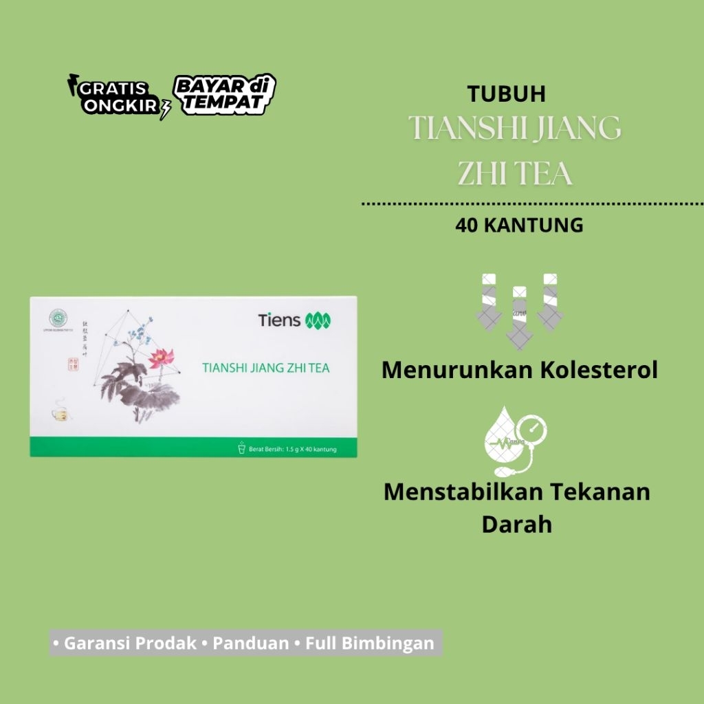 Jiang Zhi Tea Tiens Teh Pelangsing Herbal Original