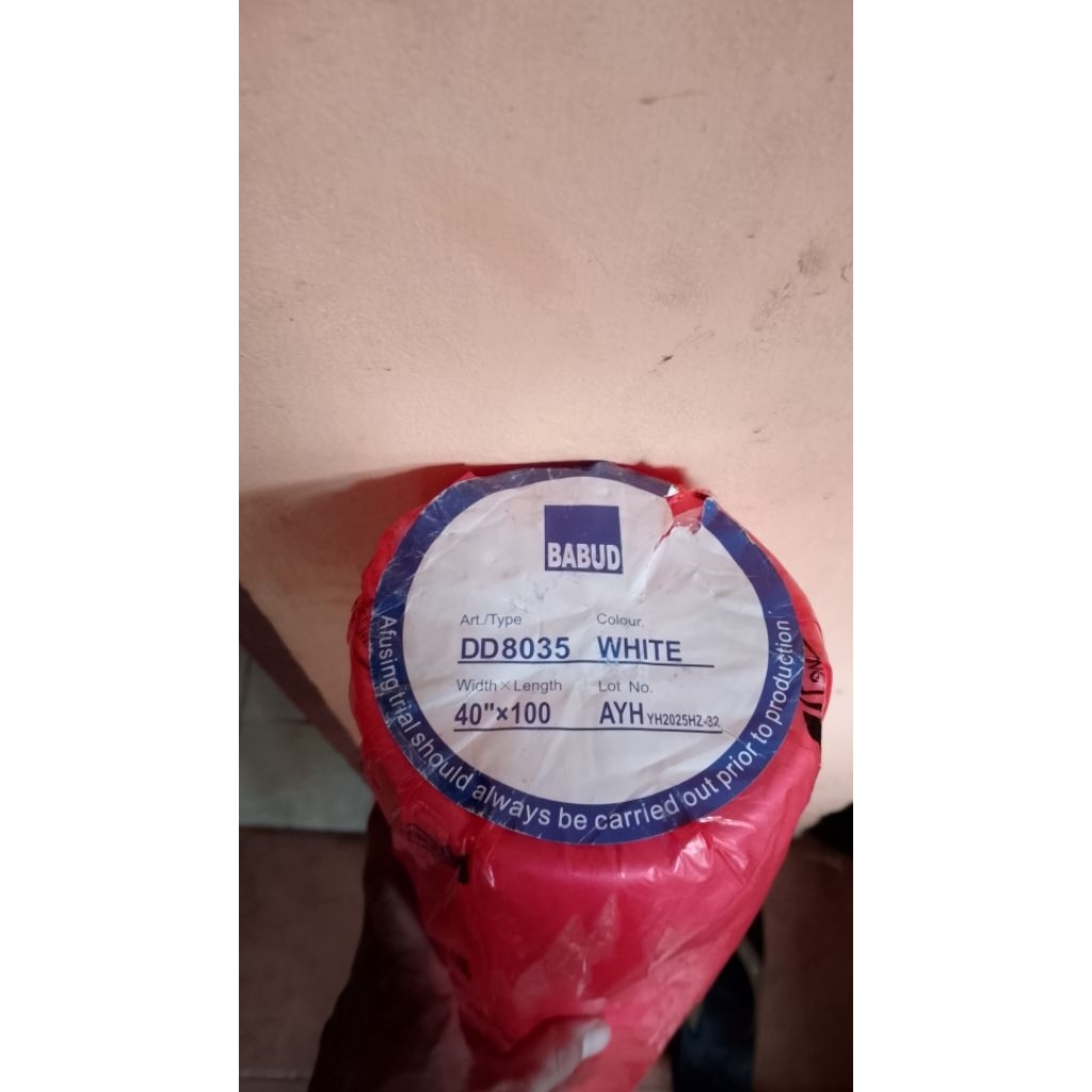 KAIN KERAS LEM VISLIN KODOK DD8035 BABUD DD 8035 PUTIH