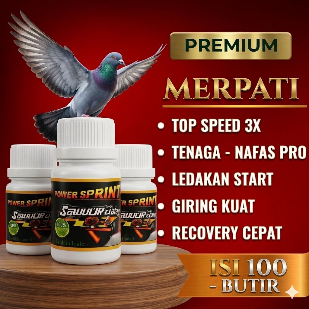 PROMOJAMU MERPATI POWER SPRINT KENCANG ISI 100 butir / Doping merpati balap sprint Doping merpati Ti