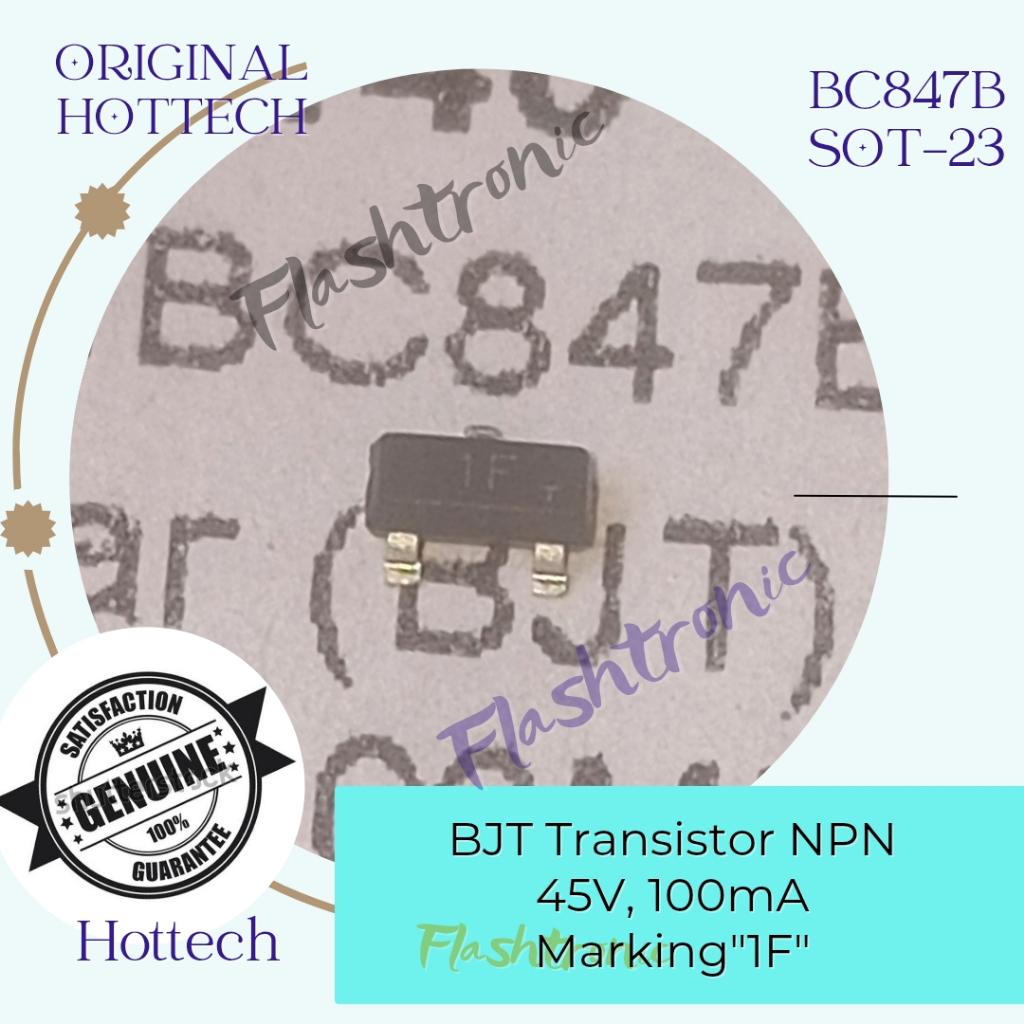 BC847 BC847B SOT-23 marking 1F NPN Transistor SMD