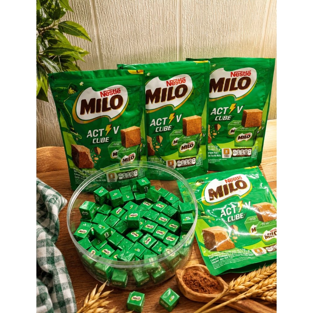 Milo Active Cube 25 Pcs / Milo Cube / Milo Cube Isi 25 Biji / Permen / Permen Coklat / Permen Milo