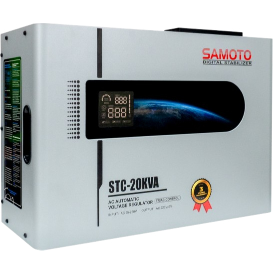 Stabilizer SAMOTO STC20KVA Triac Control 20000VA 20KVA Stabiliser Listrik AVR