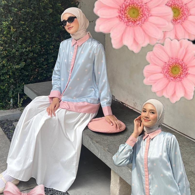 Polkadot Series - Vanilla Hijab