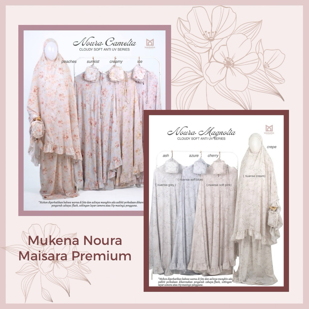Mukena Noura By Maisara Mukena Travel Maisara Mukena Cloudy Touch