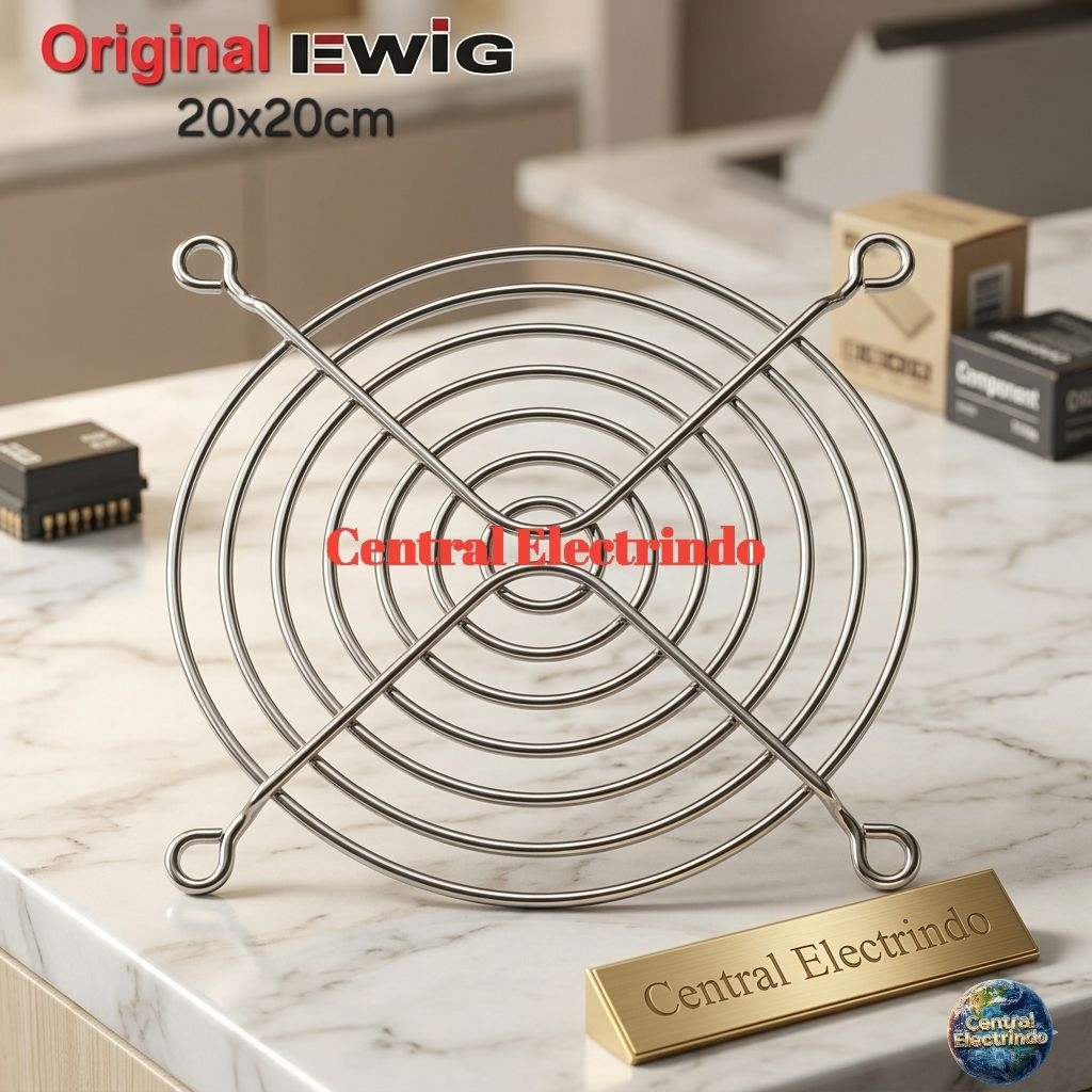Grill Fan Tutup Fan Besi 20x20cm.