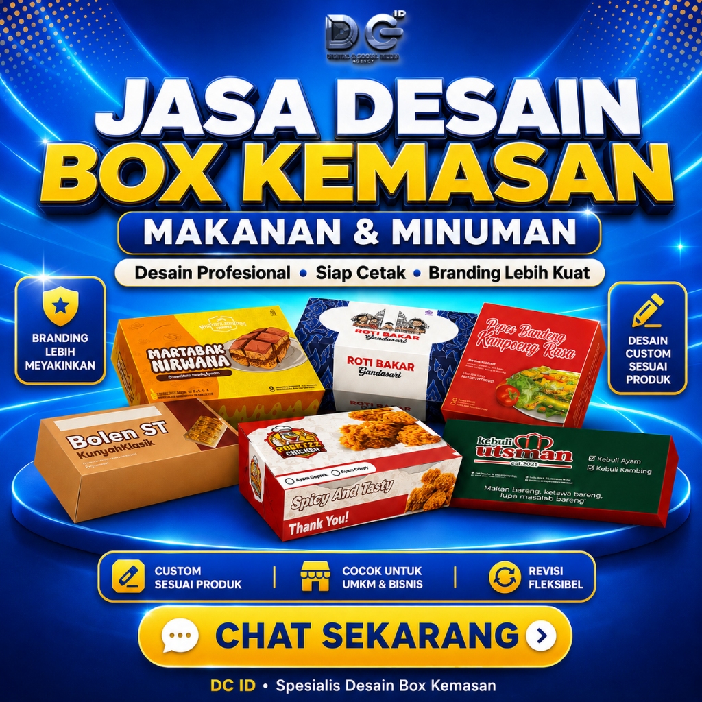 Jasa Desain Box Makanan & Minuman UMKM – Kemasan Profesional Siap Cetak
