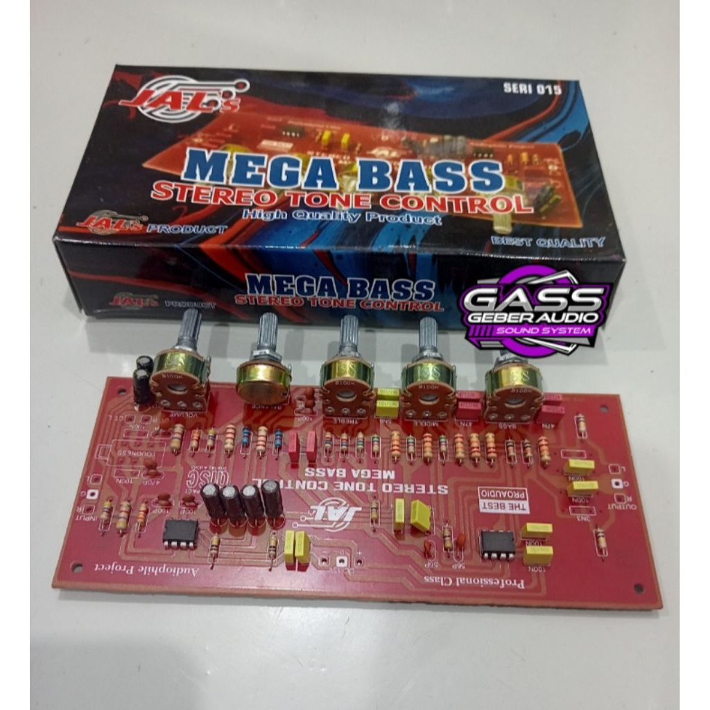 tone control stereo Mega bass plus middle.