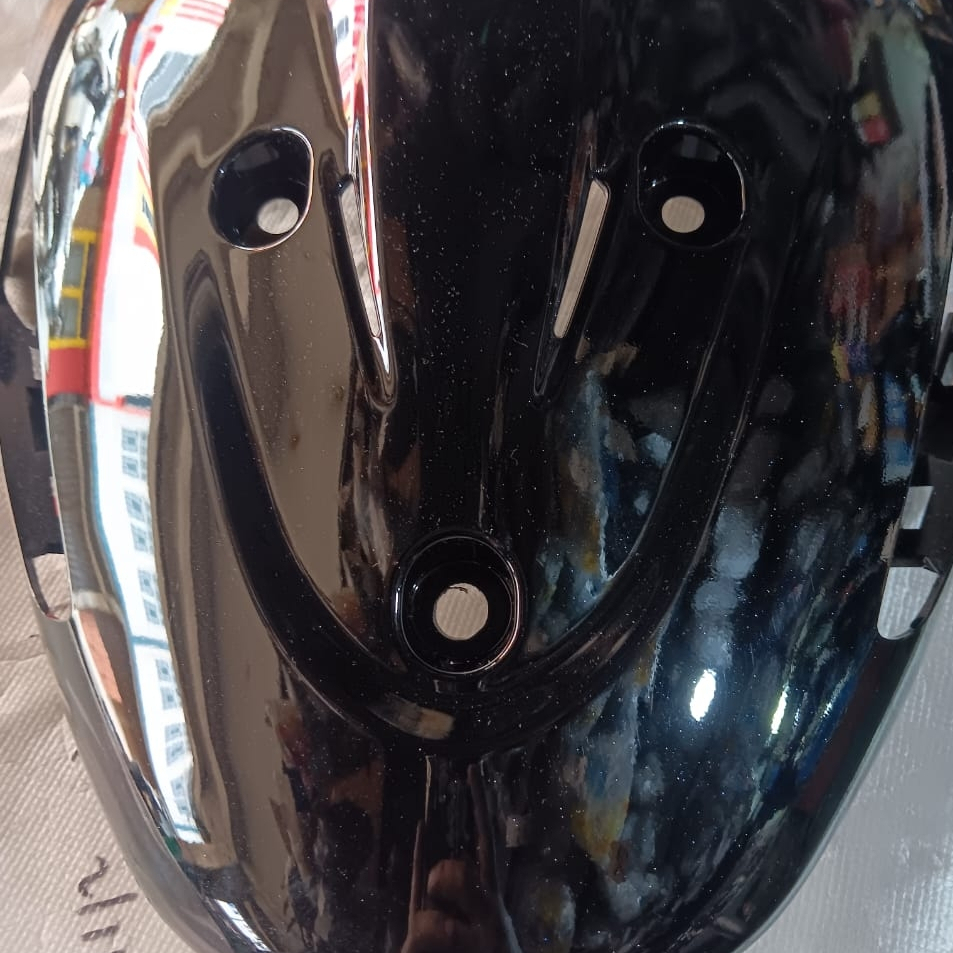 Tameng Panel Dasi Dada Cover Frame Head Suzuki NEW SMASH / SMASH NEW Warna HITAM ( TITAN BLACK ) 518