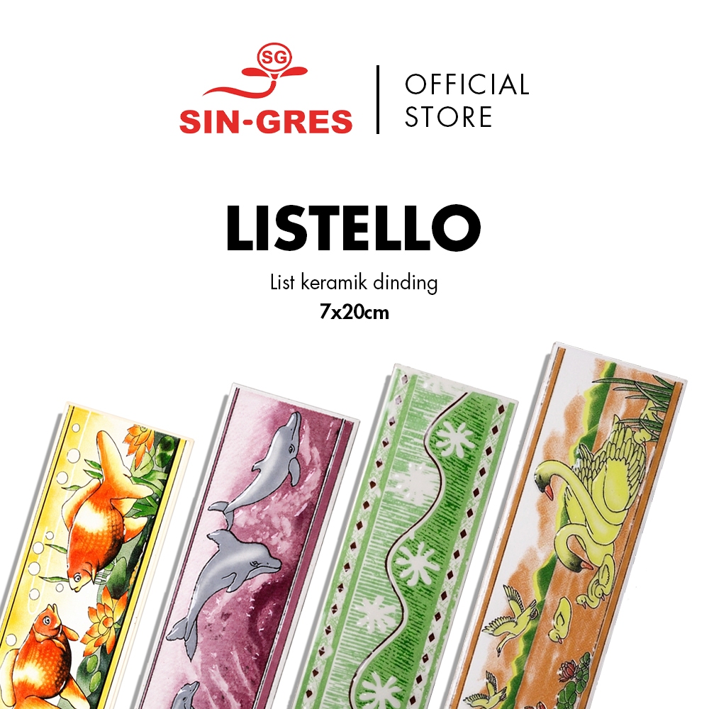 Sin-Gres Listello List Keramik Dinding 7x20cm