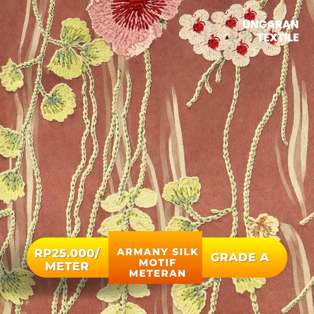 SATIN VERSACE MOTIF / VERSACE SILK METERAN