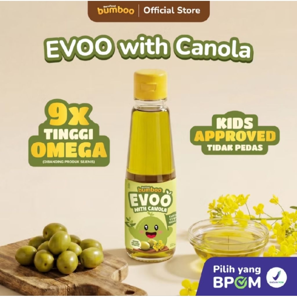 Fat oil,evo olive oil bumboo ,minyak mpasi baby