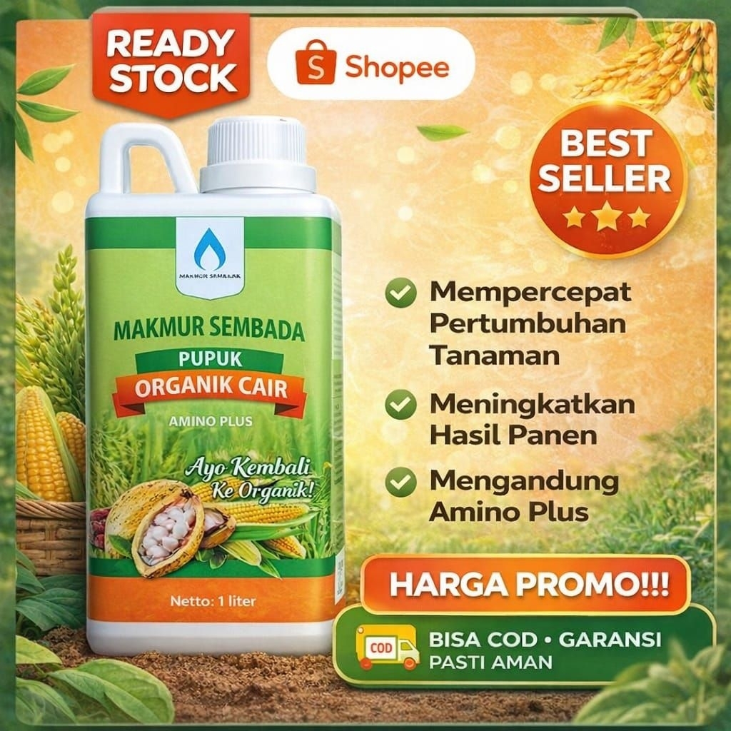 POC Amino Plus 1 liter Pupuk Organik Cair Makmur Sembada